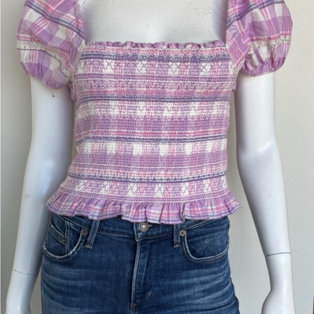 Hersh Smocked Crop Top